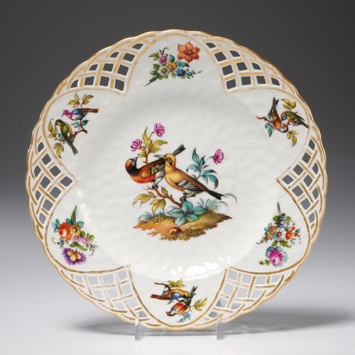 Kpm antique exotic bird plate - antique,