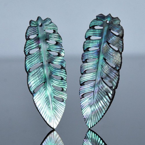 Multicolor abalone feather - multicolor,